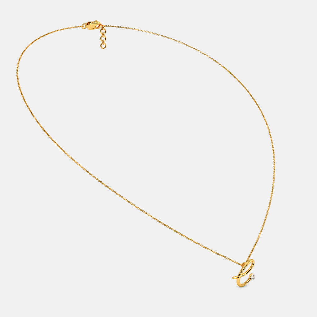 The Cursive E Necklace