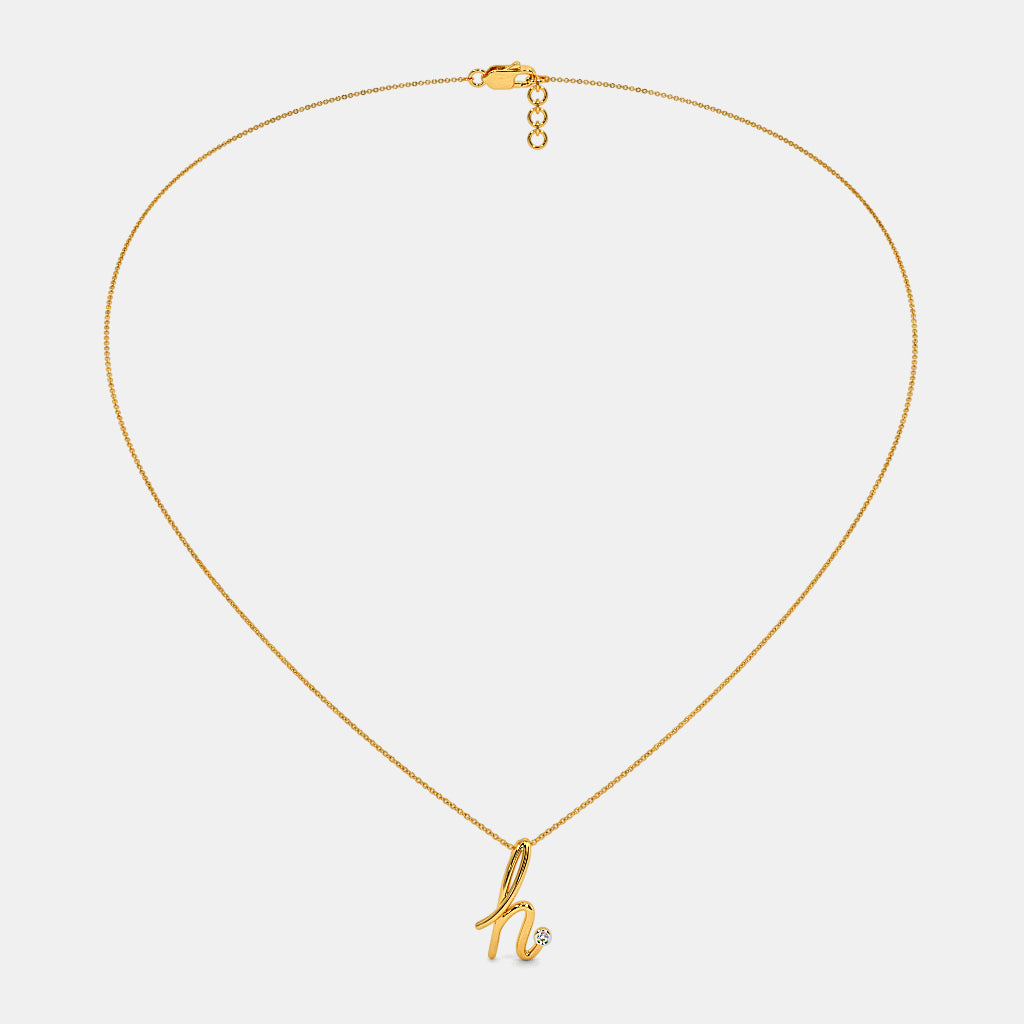 The Cursive H Necklace