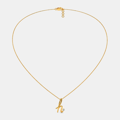 The Cursive H Necklace