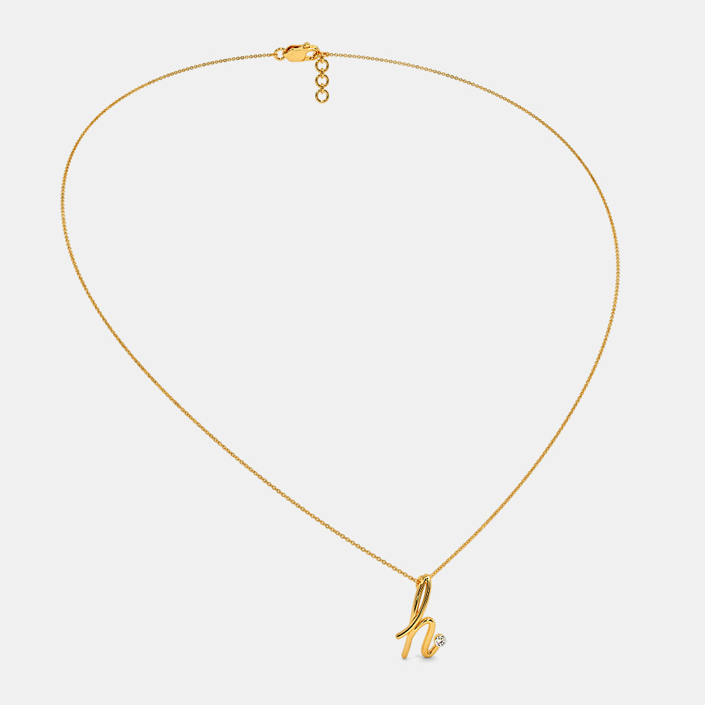 The Cursive H Necklace
