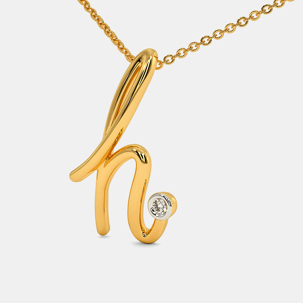 The Cursive H Necklace