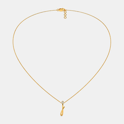 The Cursive J Necklace