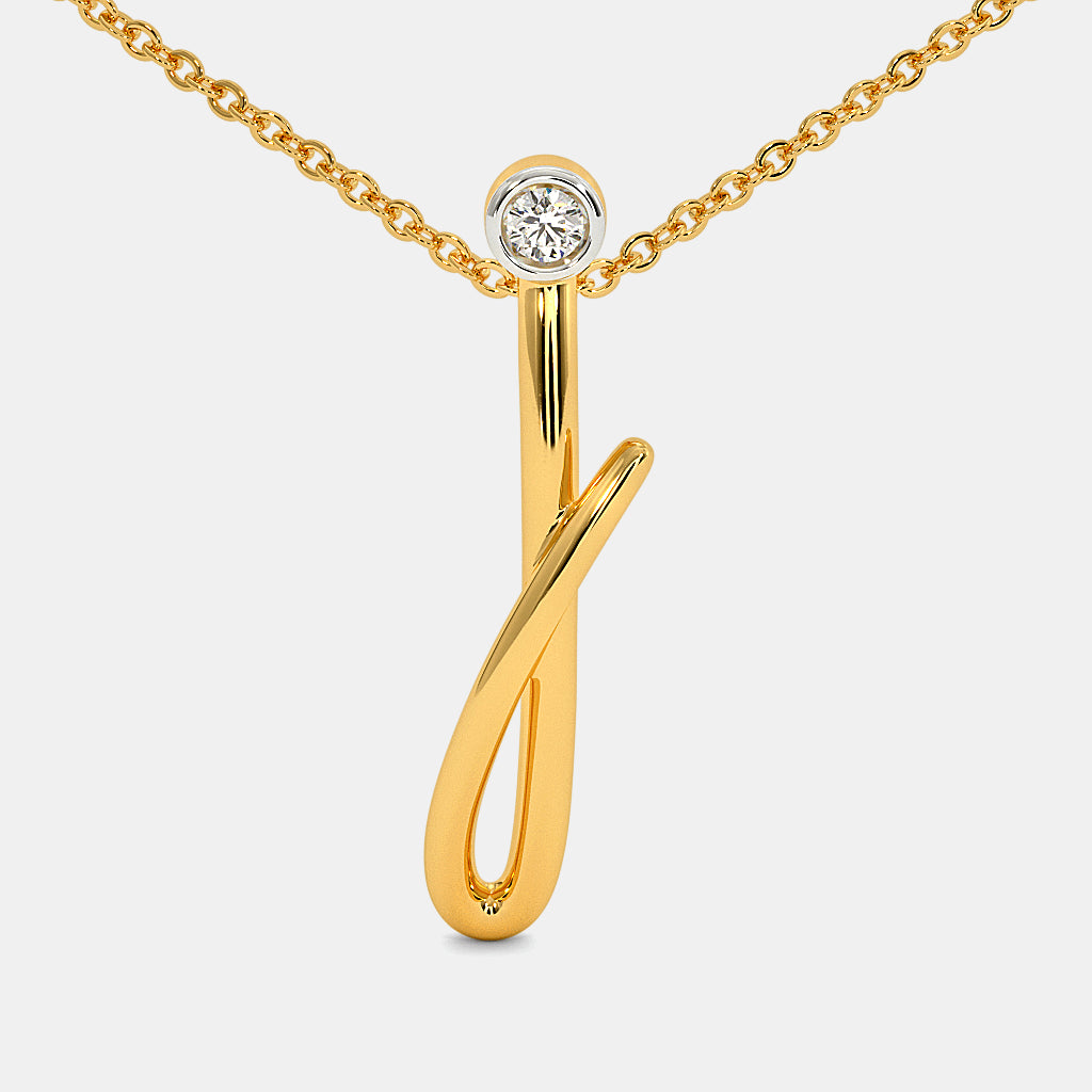 The Cursive J Necklace