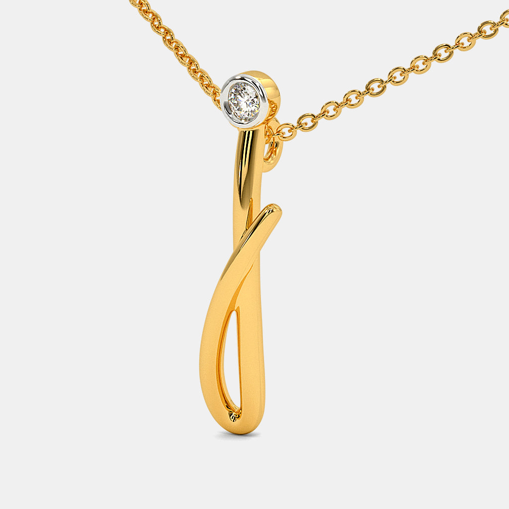 The Cursive J Necklace