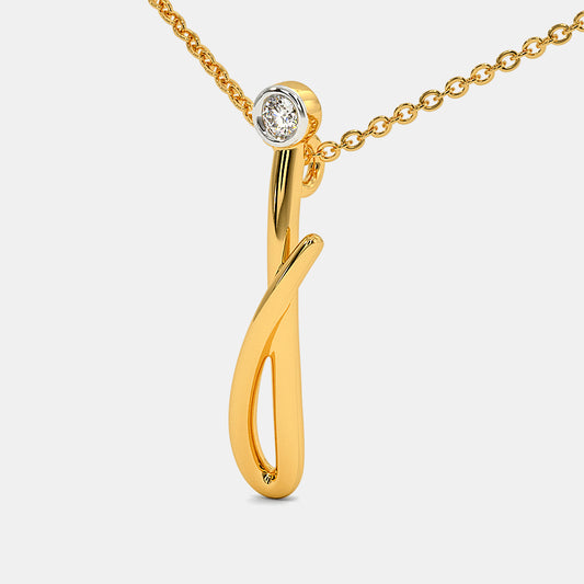 The Cursive J Necklace