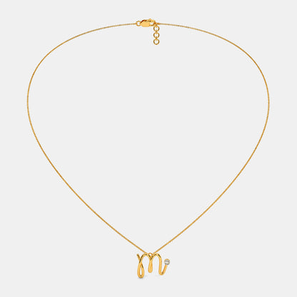 The Cursive M Necklace