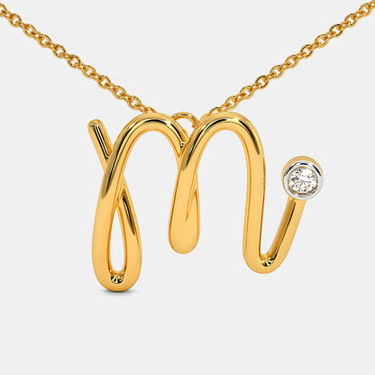 The Cursive M Necklace