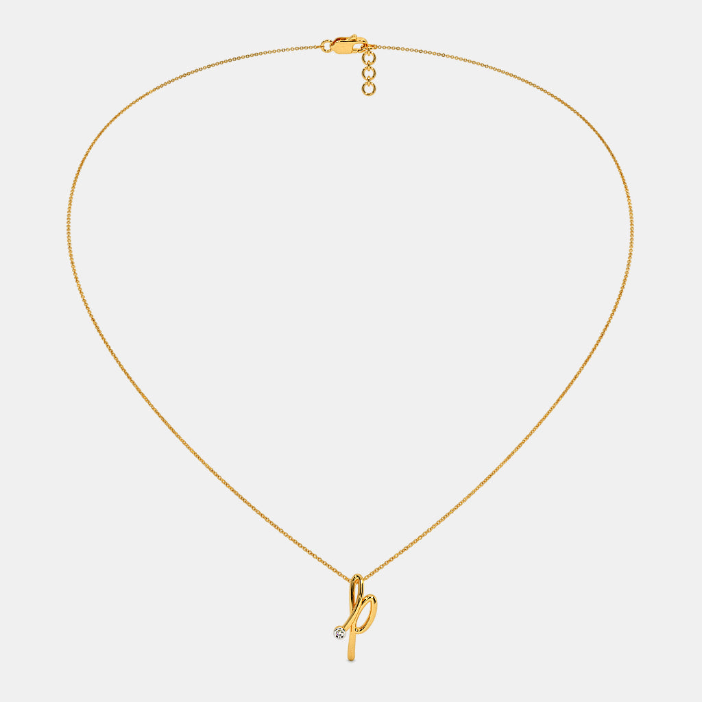 The Cursive P Necklace