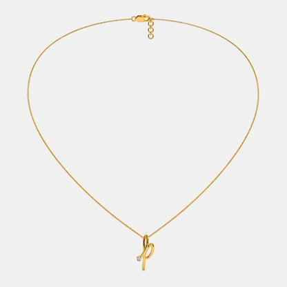 The Cursive P Necklace