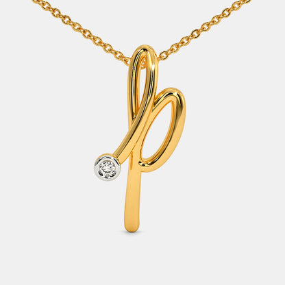 The Cursive P Necklace