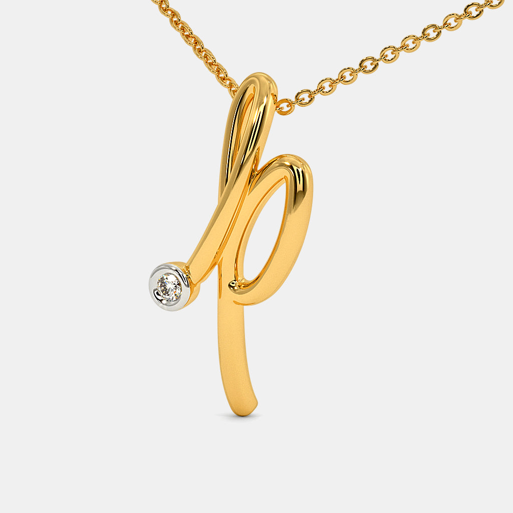 The Cursive P Necklace