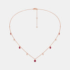 The Blazing Rubinoo Station Necklace