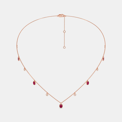 The Blazing Rubinoo Station Necklace