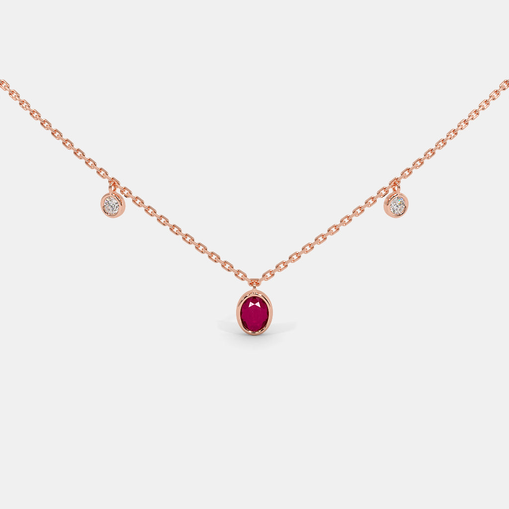 The Blazing Rubinoo Station Necklace