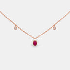 The Blazing Rubinoo Station Necklace