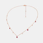 The Blazing Rubinoo Station Necklace