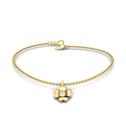 Four-petal Diamond Bracelets