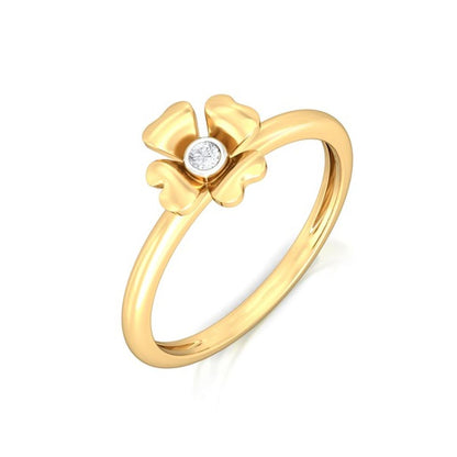 Four-petal Diamond Rings