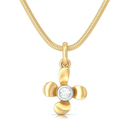 Sweet Floral Diamond Pendants