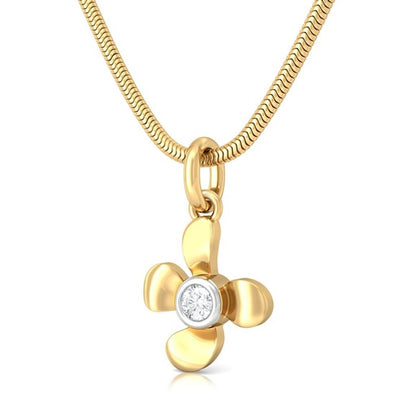 Sweet Floral Diamond Pendants