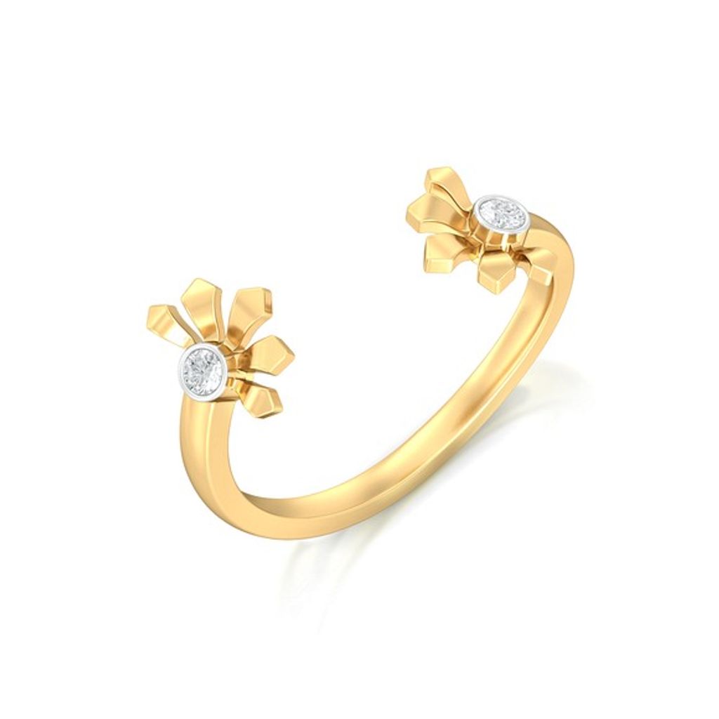 Greek lotus Diamond Rings