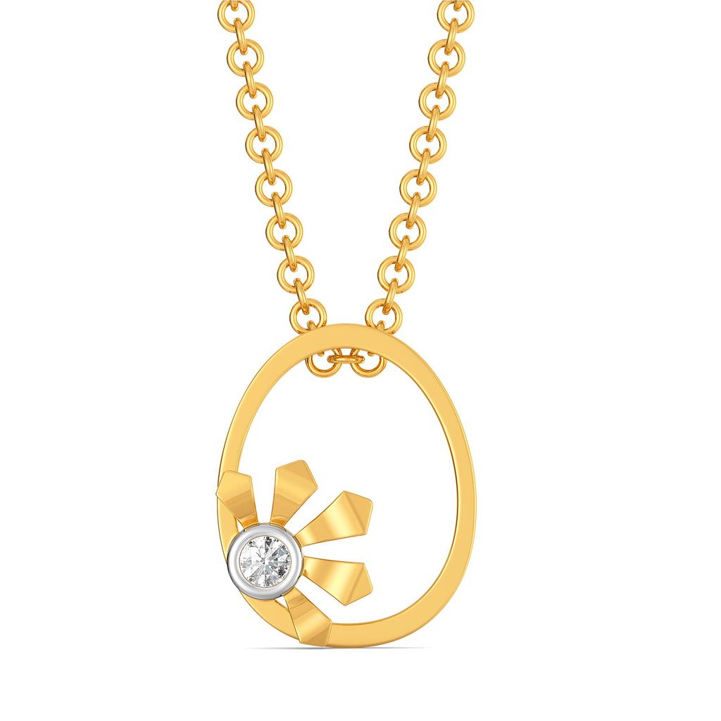 Greek lotus Diamond Pendants