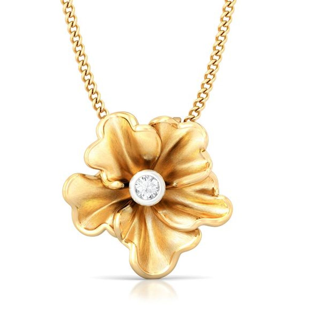 Yellow Carnation Diamond Pendants