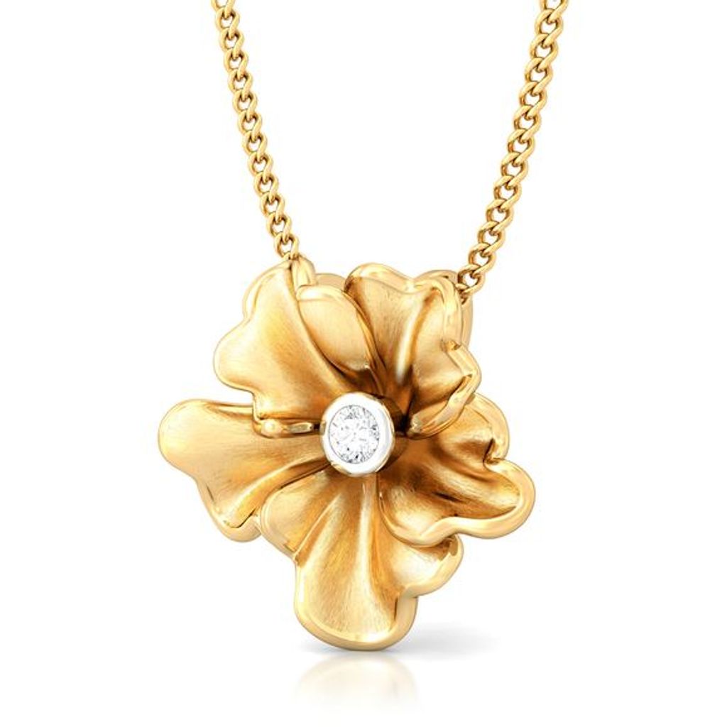 Yellow Carnation Diamond Pendants