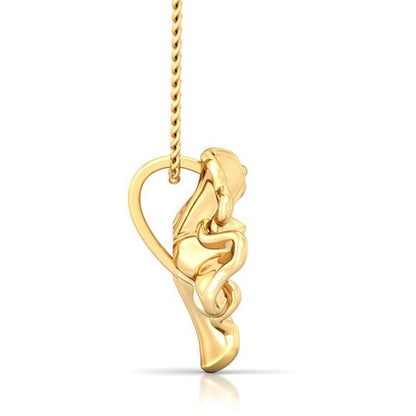 Yellow Carnation Diamond Pendants