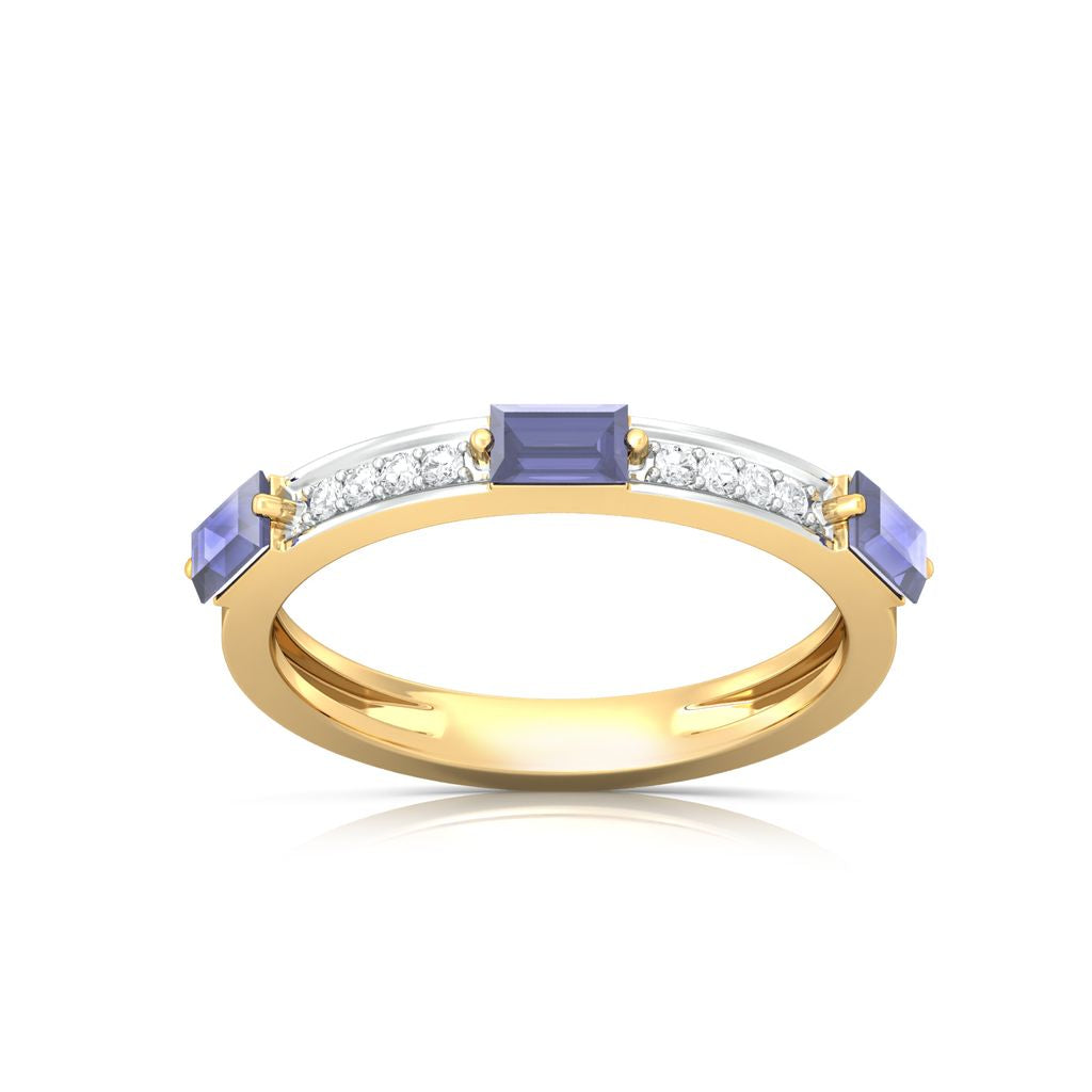 Depths of Blue Diamond Rings