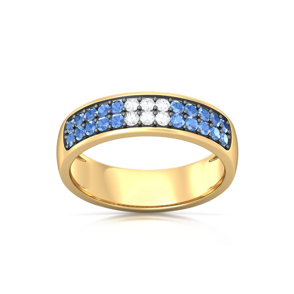 Monday Blues Diamond Rings