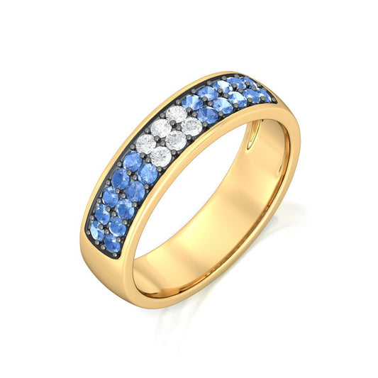 Monday Blues Diamond Rings