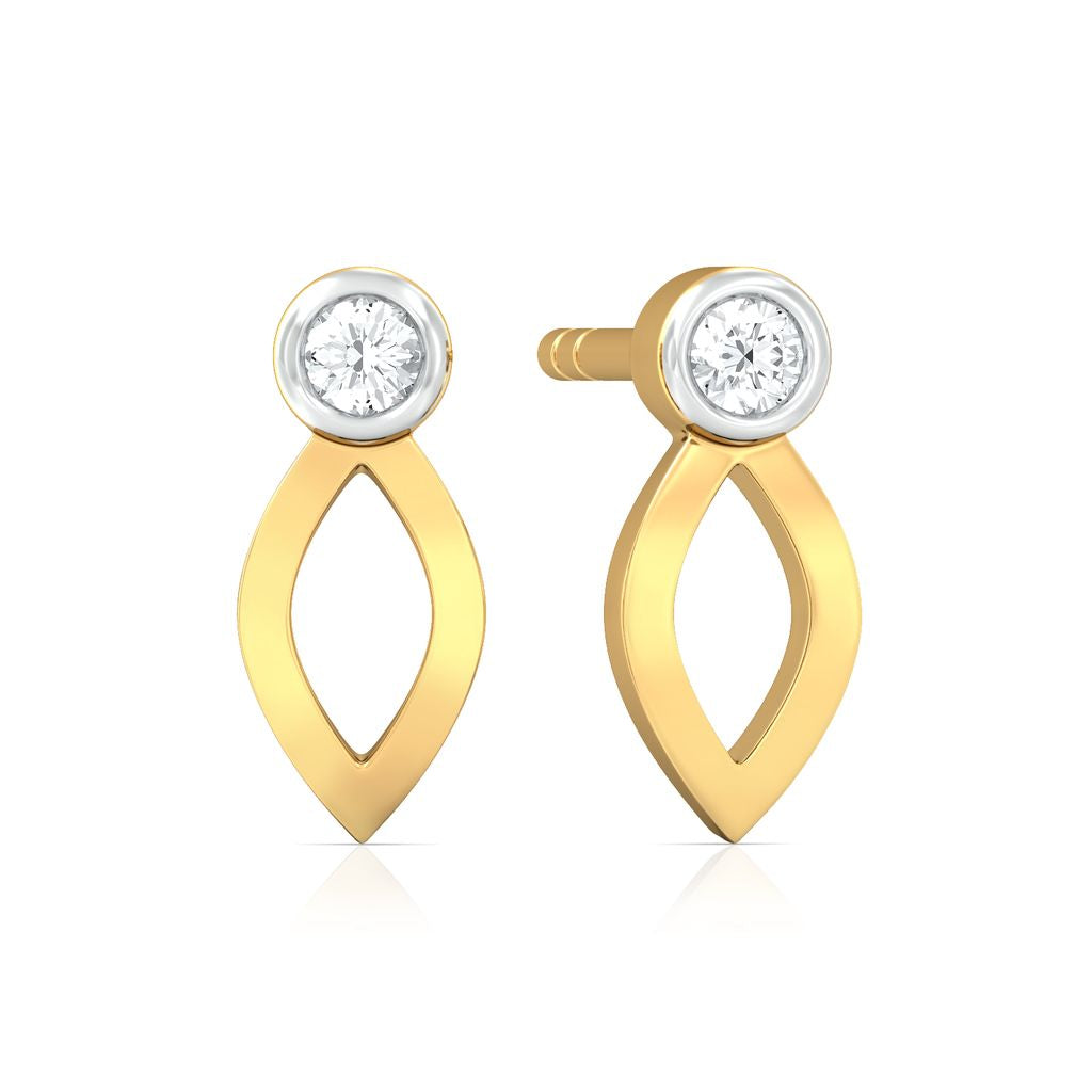 Petal to the Metal Diamond Earrings