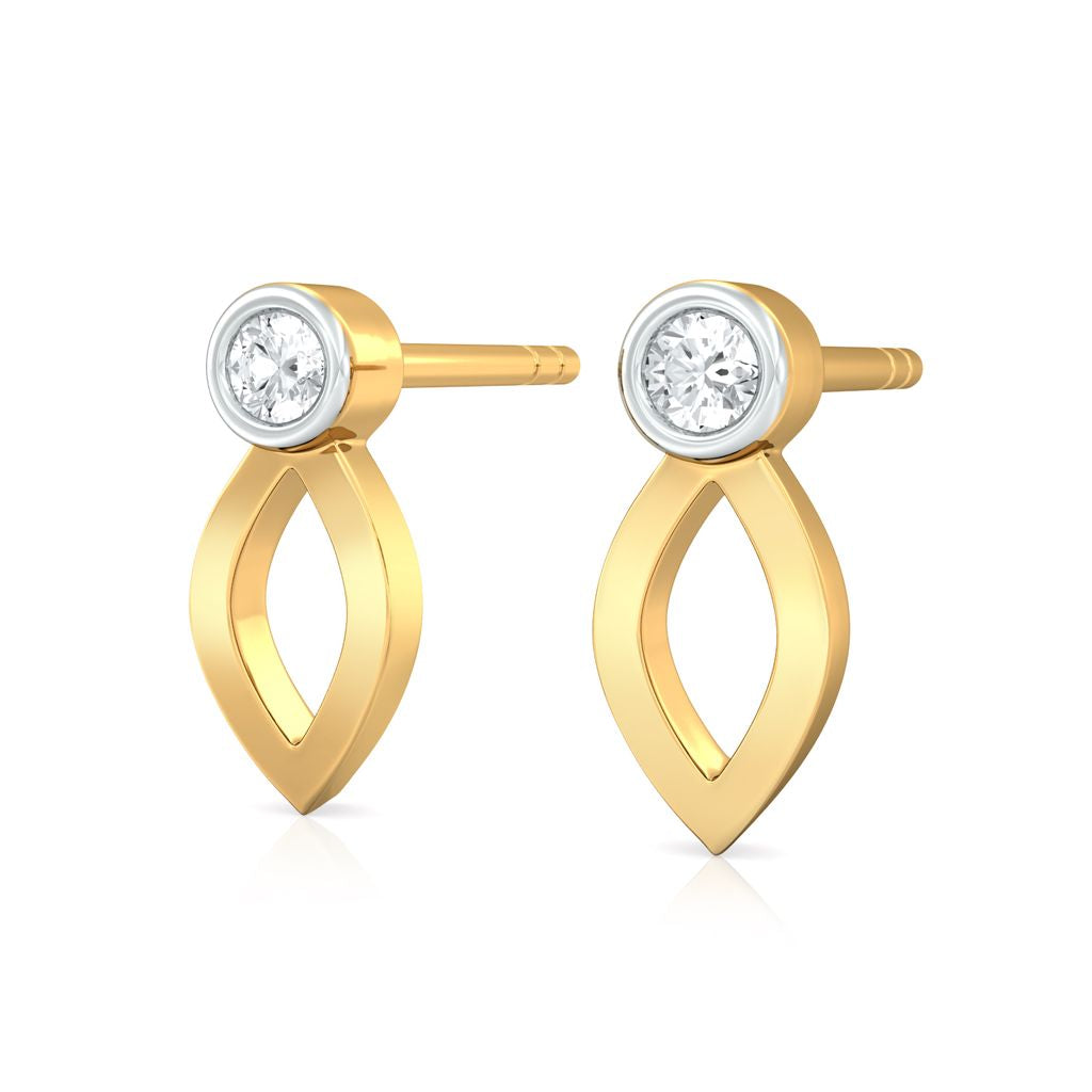 Petal to the Metal Diamond Earrings