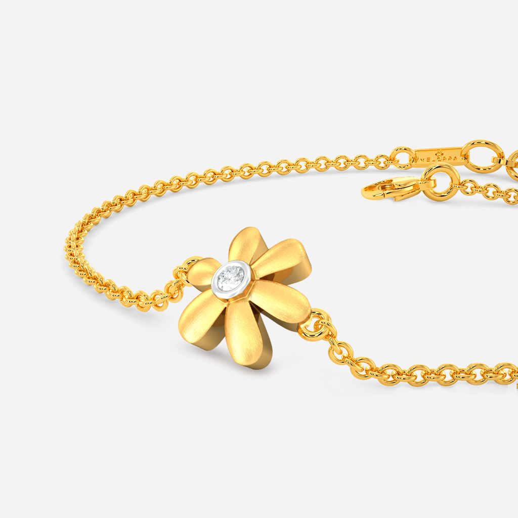 Floral Charm Diamond Bracelets
