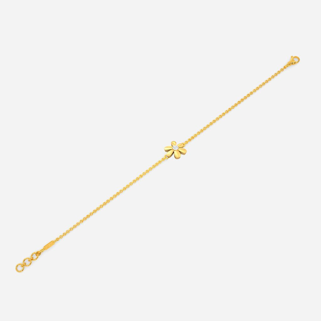 Floral Charm Diamond Bracelets
