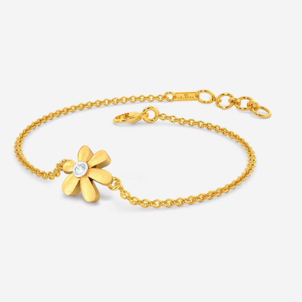 Floral Charm Diamond Bracelets