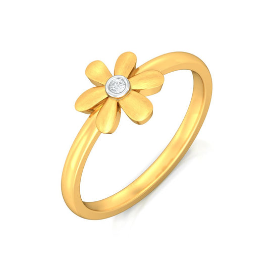 Floral Charm Diamond Rings