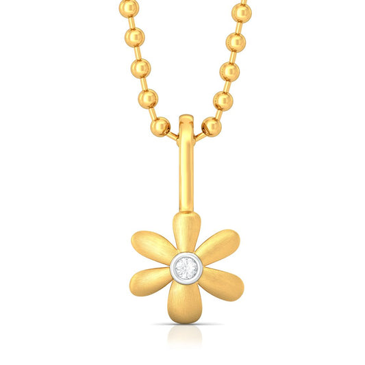 Floral Charm Diamond Pendants
