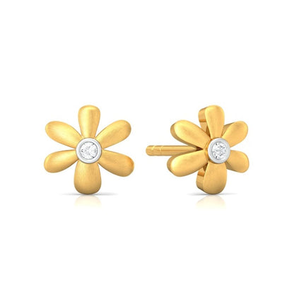 Floral Charm Diamond Earrings