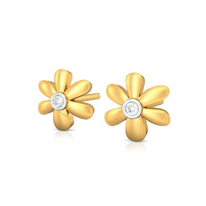 Floral Charm Diamond Earrings