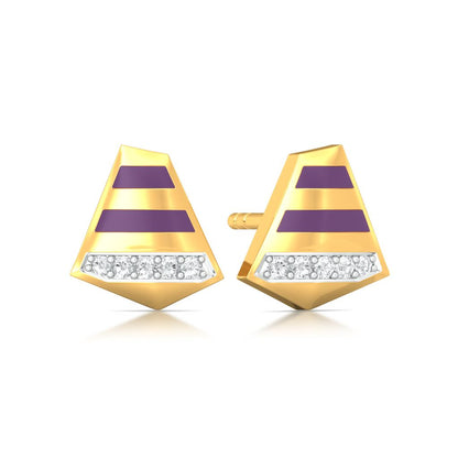 Belle the Cat Diamond Earrings