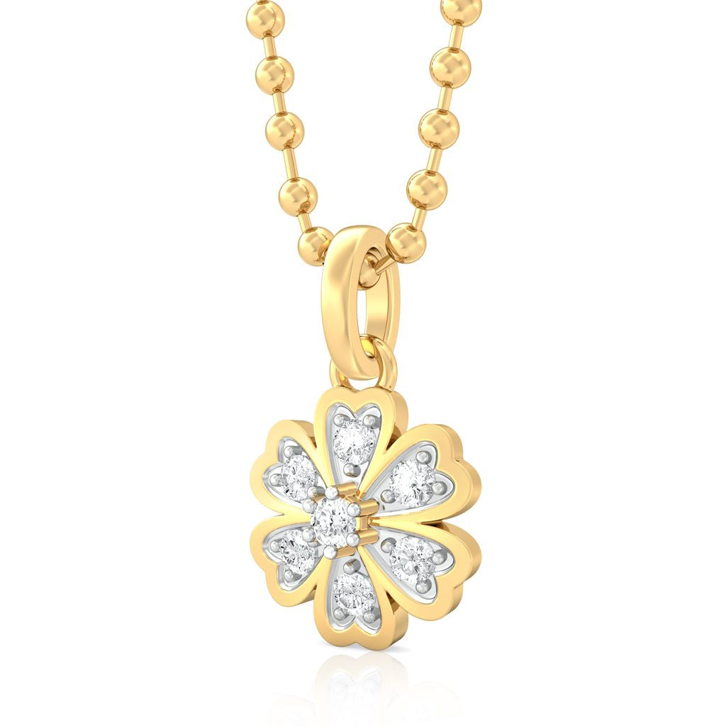 Star of Hearts Diamond Pendants