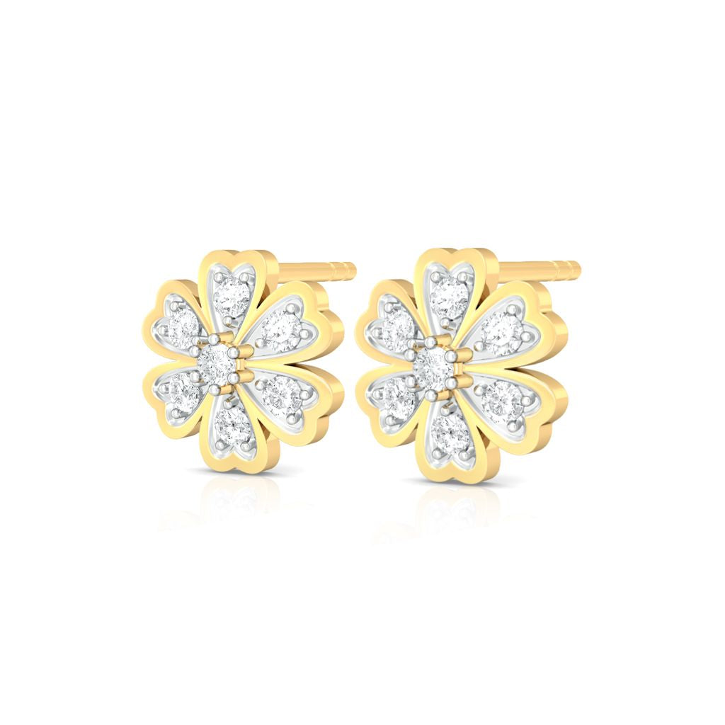 Star of Hearts Diamond Earrings