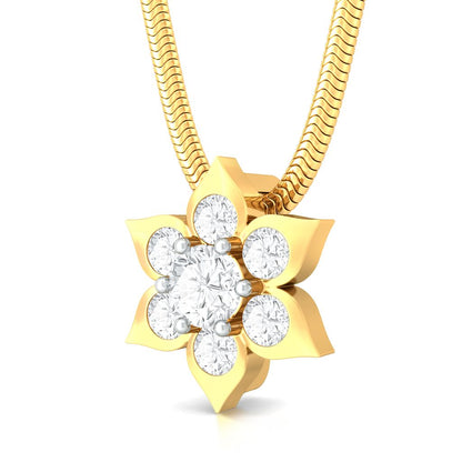 Blooming Star Diamond Pendants