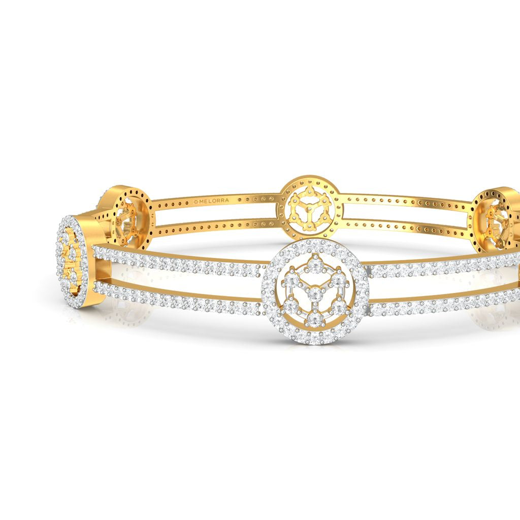 Atomic Girl Diamond Bangles