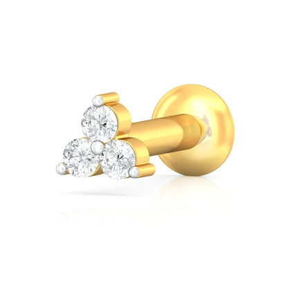 Tri-Light Diamond Nose Pins