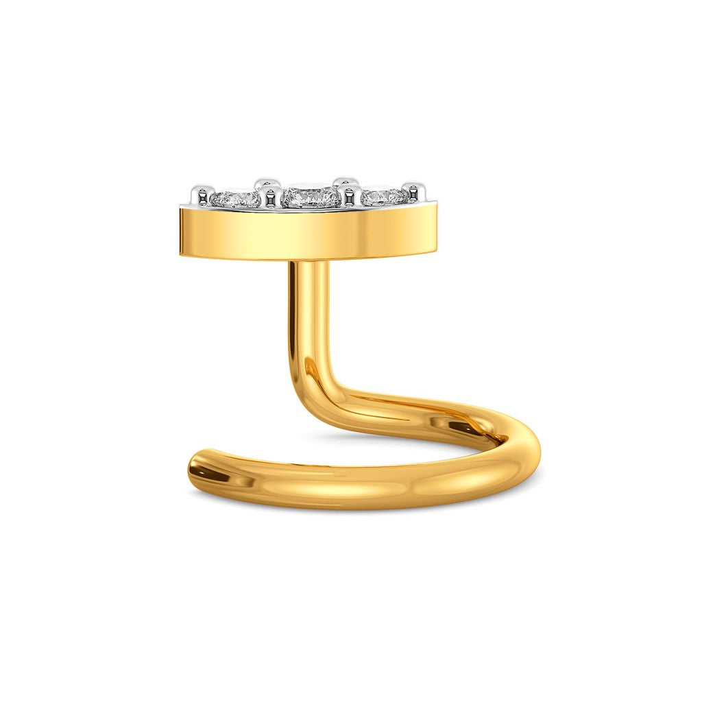 Leafa Diamond Nose Pins