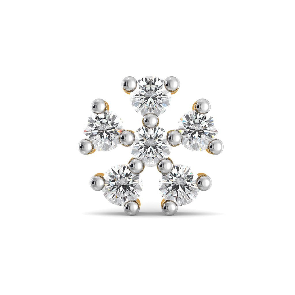 Floral Faerie Diamond Nose Pins