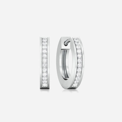 Fine Line Diamond Earrings